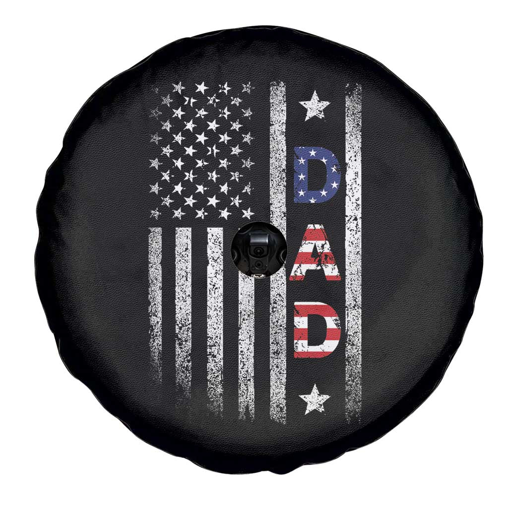 USA Patriotic Dad Spare Tire Cover Father's Day American Flag 4th of July TS14 Print Your Wear