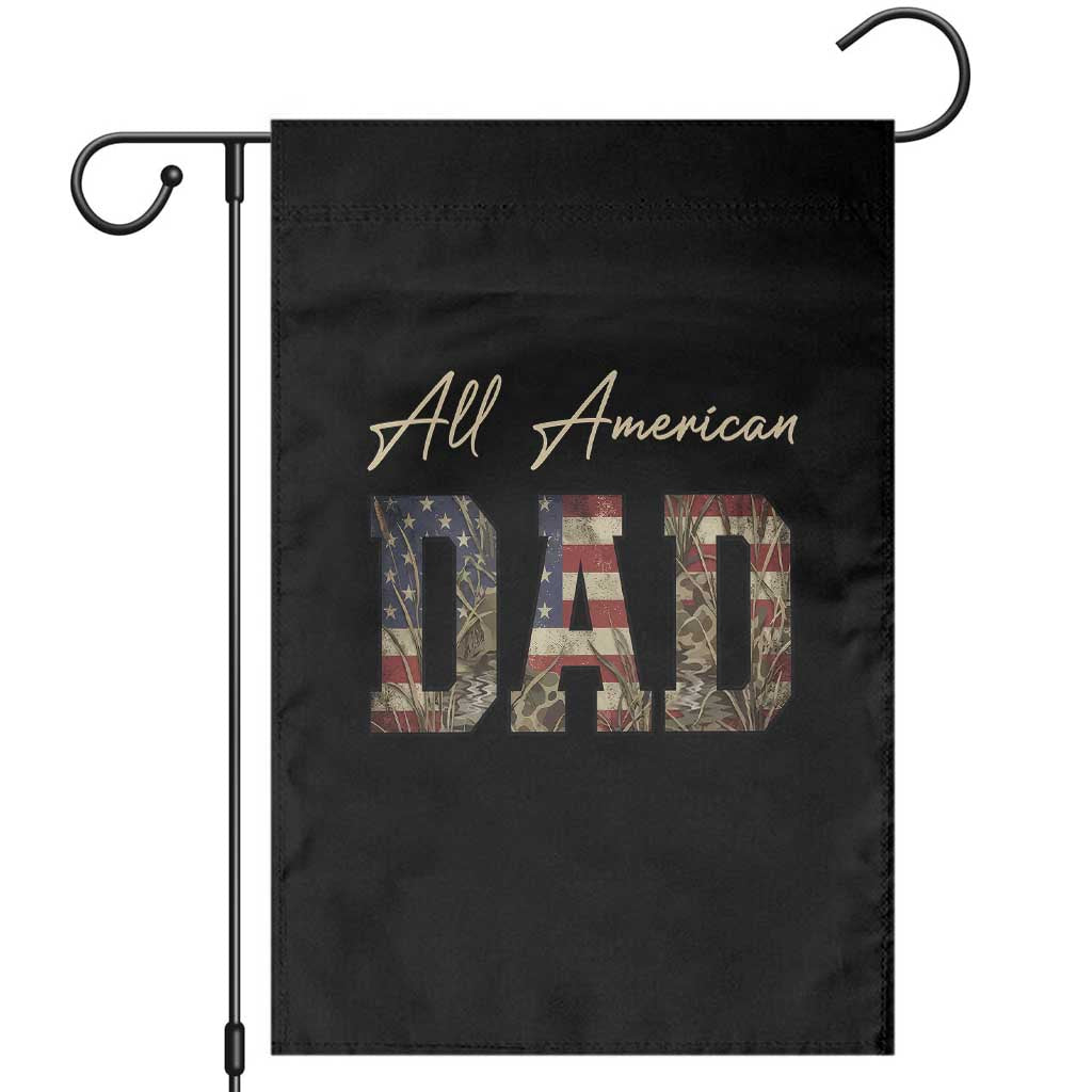 Retro All American Dad Garden Flag 4th of July Father's Day TS14 Black Print Your Wear