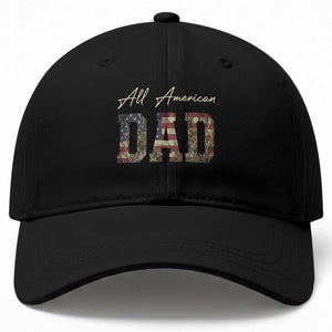 Retro All American Dad Baseball Cap 4th of July Father's Day