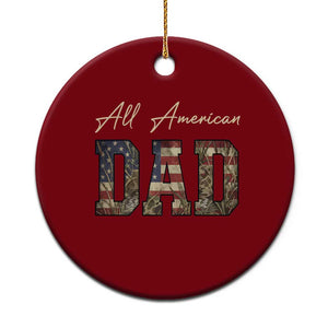 Retro All American Dad Ceramic Ornament 4th of July Father's Day
