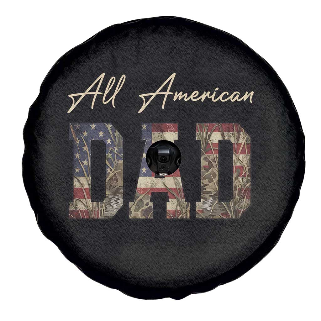 Retro All American Dad Spare Tire Cover 4th of July Father's Day TS14 Print Your Wear