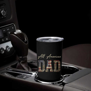 Retro All American Dad Tumbler Cup 4th of July Father's Day TS14 Print Your Wear