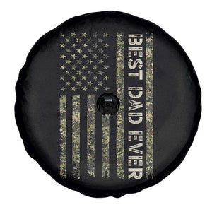 Best Dad Ever Spare Tire Cover Patriotic USA Flag 4th of July Camo American Flag Camouflage TS14 Print Your Wear