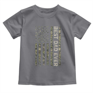 Best Dad Ever Toddler T Shirt Patriotic USA Flag 4th of July Camo American Flag Camouflage