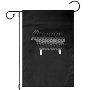 Found Minimalist Sheep Garden Flag Christian Psalm 23 Lamb