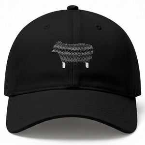 Found Minimalist Sheep Baseball Cap Christian Psalm 23 Lamb