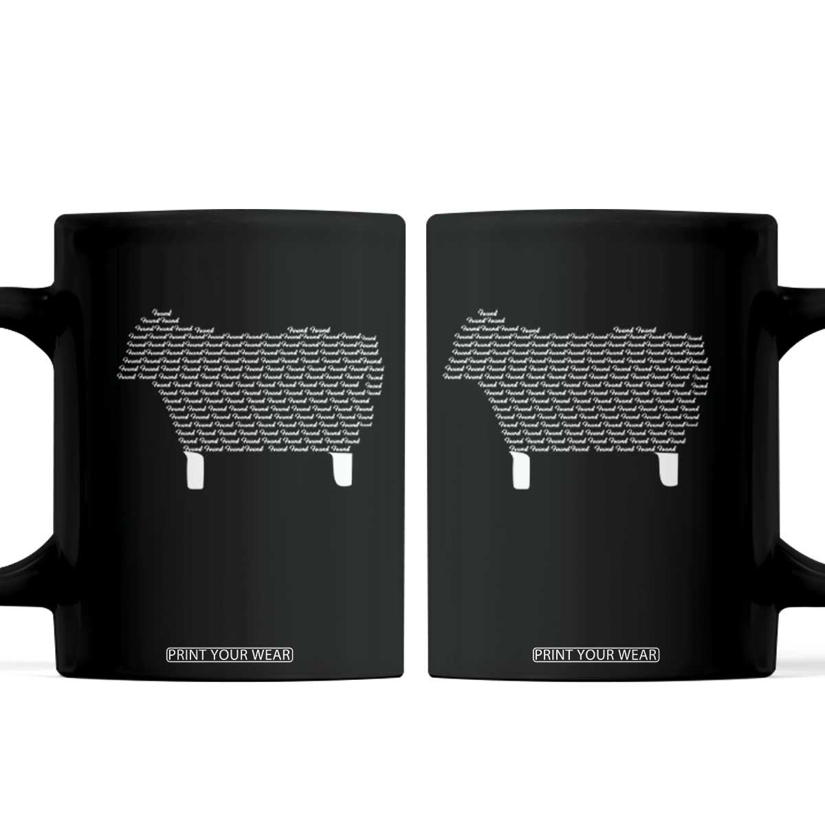 Found Minimalist Sheep Coffee Mug Christian Psalm 23 Lamb