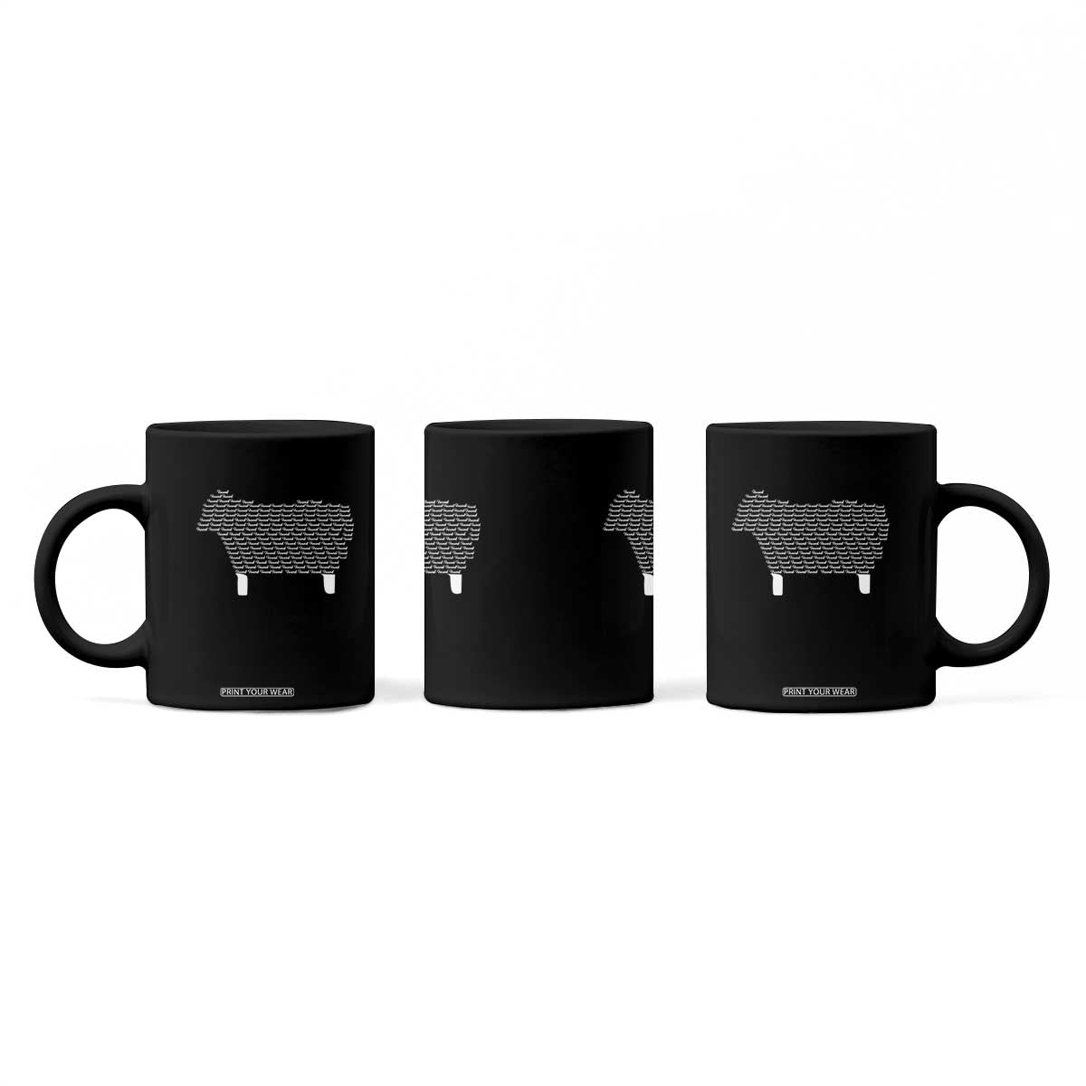Found Minimalist Sheep Coffee Mug Christian Psalm 23 Lamb