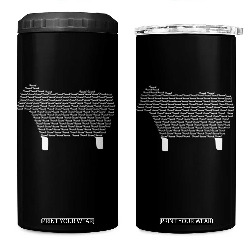 Found Minimalist Sheep 4 in 1 Can Cooler Tumbler Christian Psalm 23 Lamb