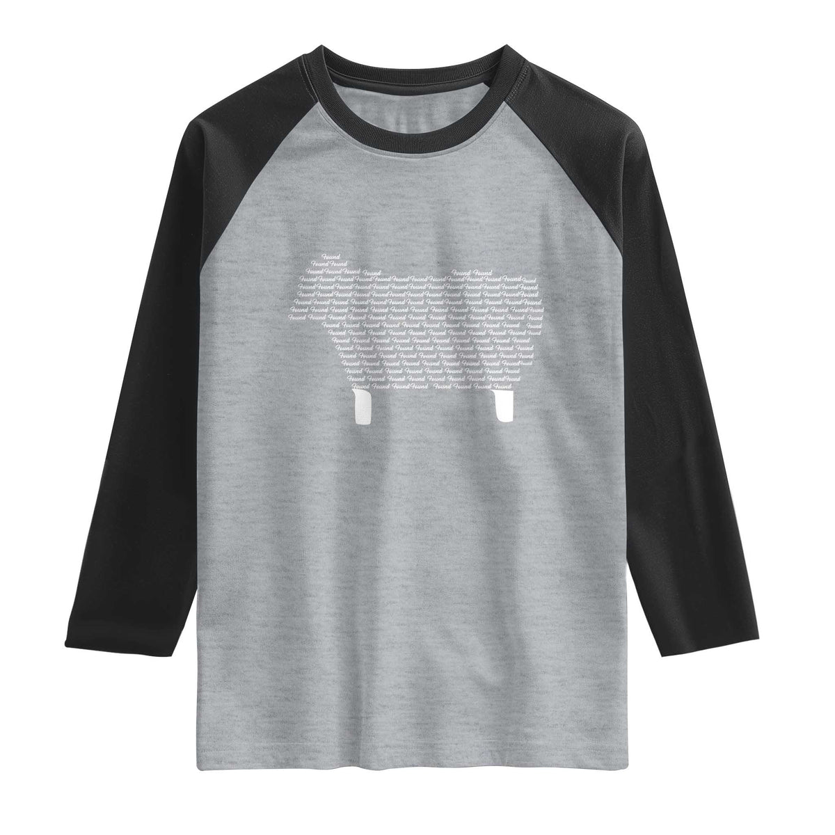 Found Minimalist Sheep Raglan Shirt Christian Psalm 23 Lamb
