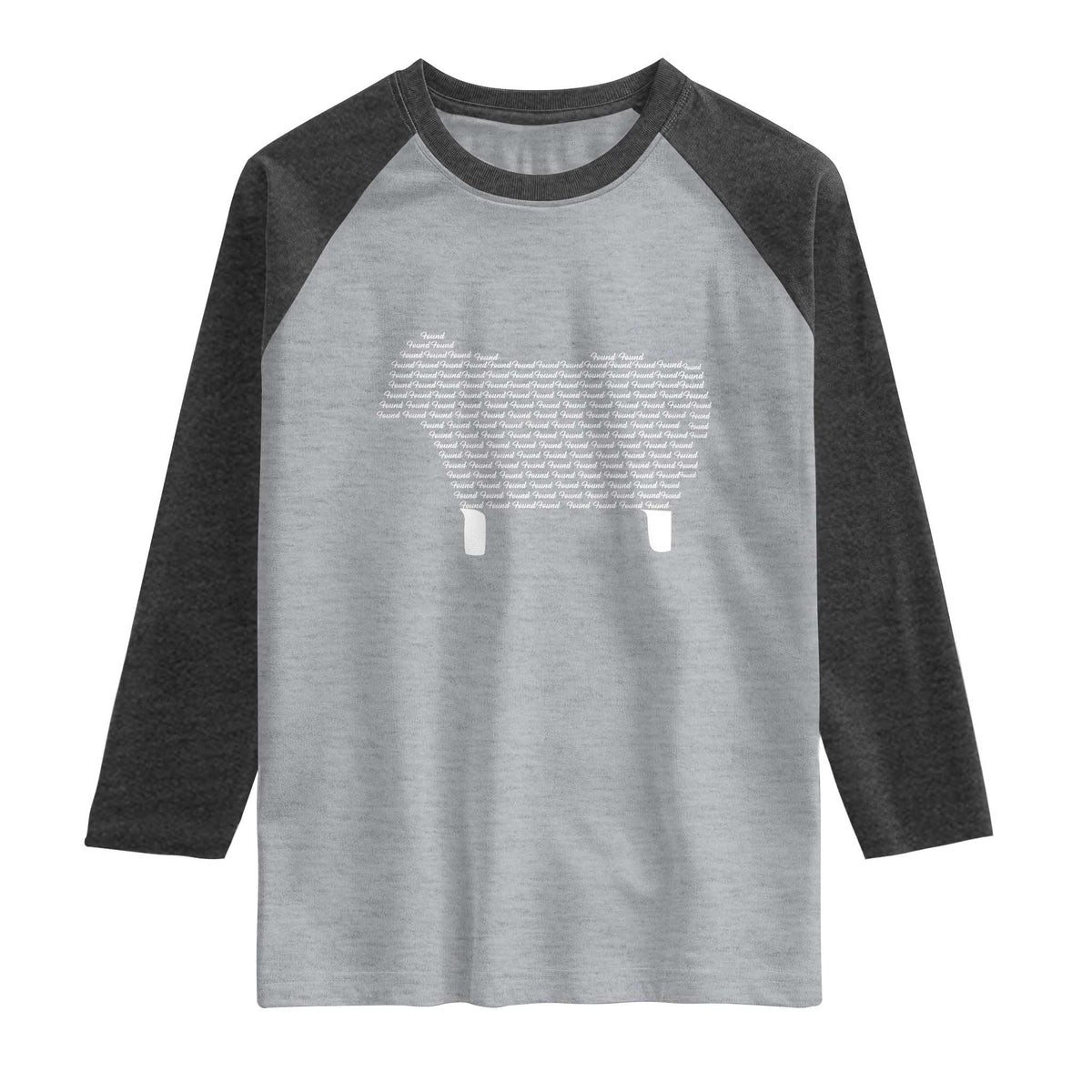 Found Minimalist Sheep Raglan Shirt Christian Psalm 23 Lamb
