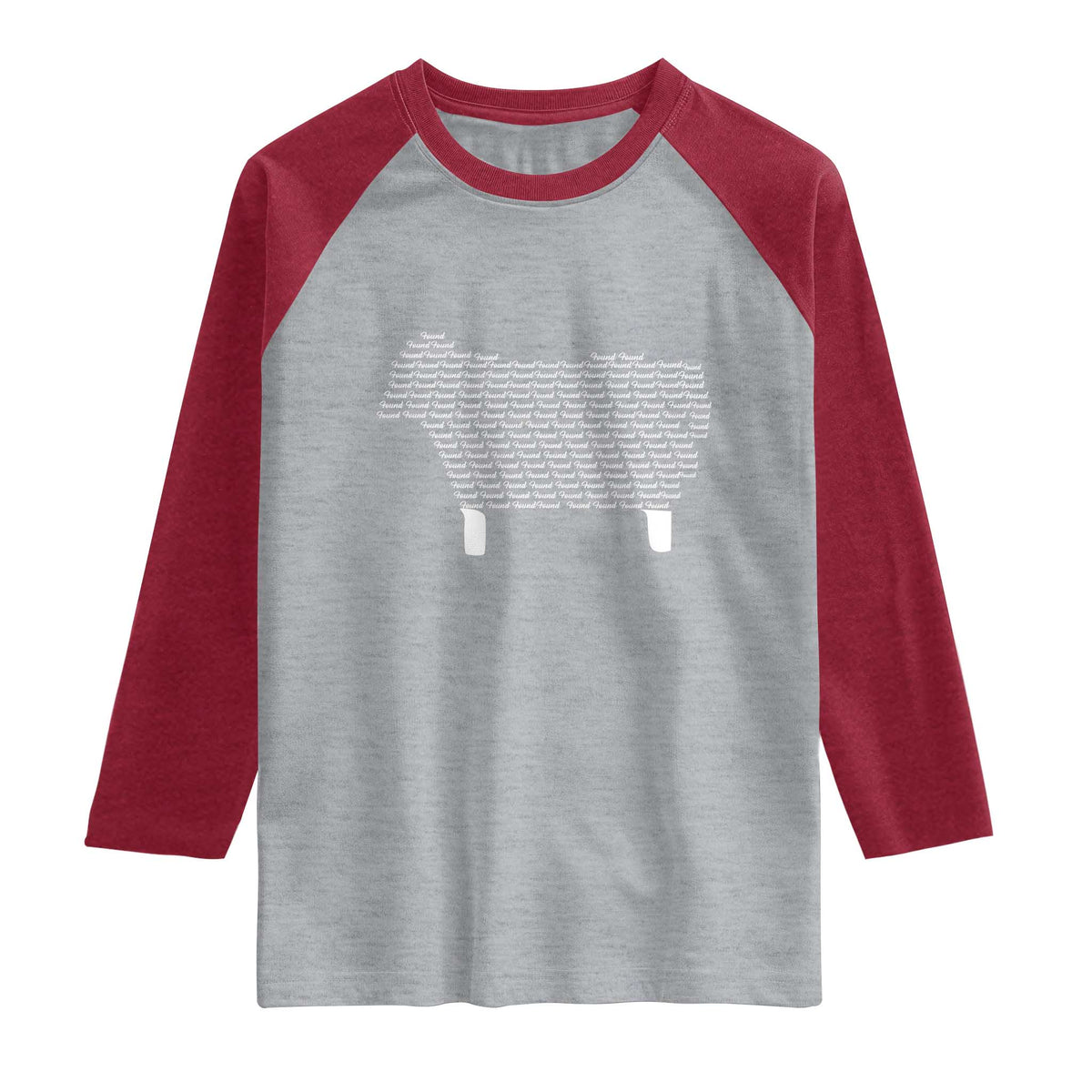 Found Minimalist Sheep Raglan Shirt Christian Psalm 23 Lamb