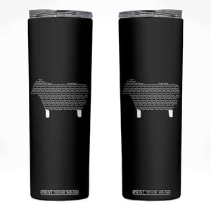 Found Minimalist Sheep Skinny Tumbler Christian Psalm 23 Lamb