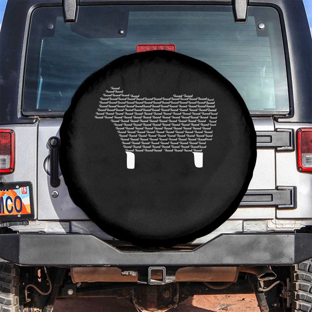 Found Minimalist Sheep Spare Tire Cover Christian Psalm 23 Lamb