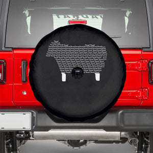Found Minimalist Sheep Spare Tire Cover Christian Psalm 23 Lamb