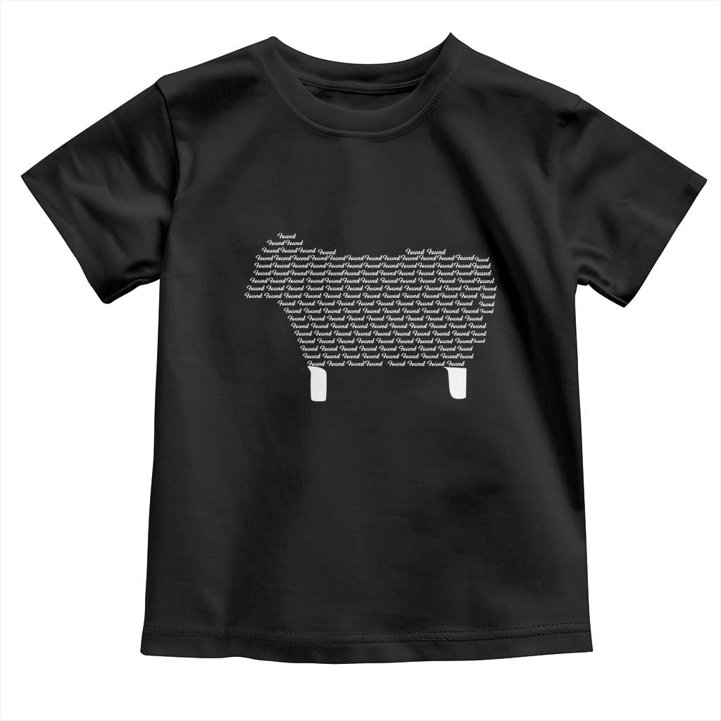 Found Minimalist Sheep Toddler T Shirt Christian Psalm 23 Lamb