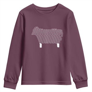 Found Minimalist Sheep Youth Sweatshirt Christian Psalm 23 Lamb