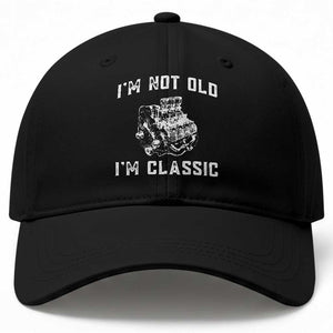 I'm Not Old I'm Classic Baseball Cap Flathead V8 Engine Silhouette