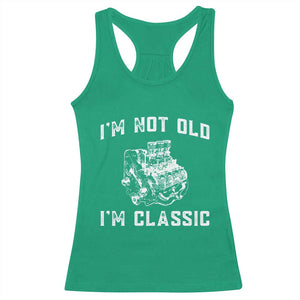 I'm Not Old I'm Classic Racerback Tank Top Flathead V8 Engine Silhouette