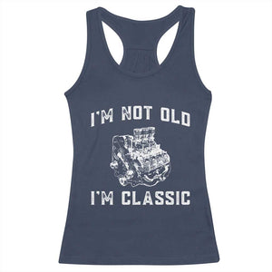 I'm Not Old I'm Classic Racerback Tank Top Flathead V8 Engine Silhouette