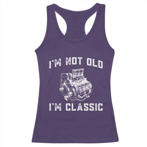 I'm Not Old I'm Classic Racerback Tank Top Flathead V8 Engine Silhouette