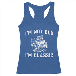 I'm Not Old I'm Classic Racerback Tank Top Flathead V8 Engine Silhouette