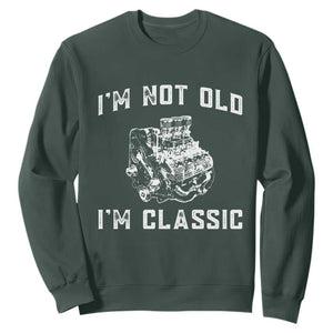 I'm Not Old I'm Classic Sweatshirt Flathead V8 Engine Silhouette