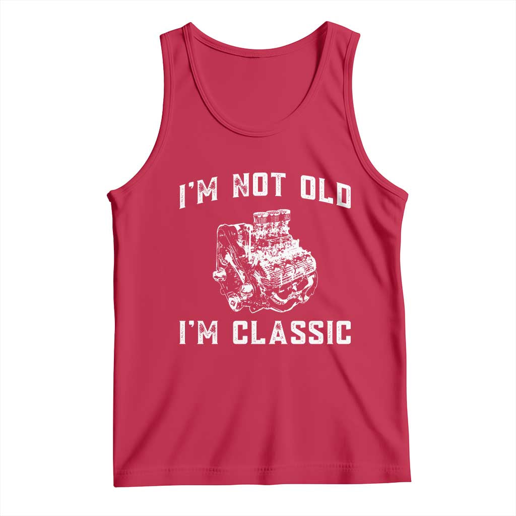 I'm Not Old I'm Classic Tank Top Flathead V8 Engine Silhouette