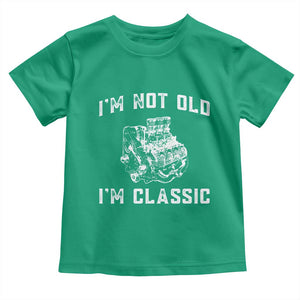 I'm Not Old I'm Classic Toddler T Shirt Flathead V8 Engine Silhouette