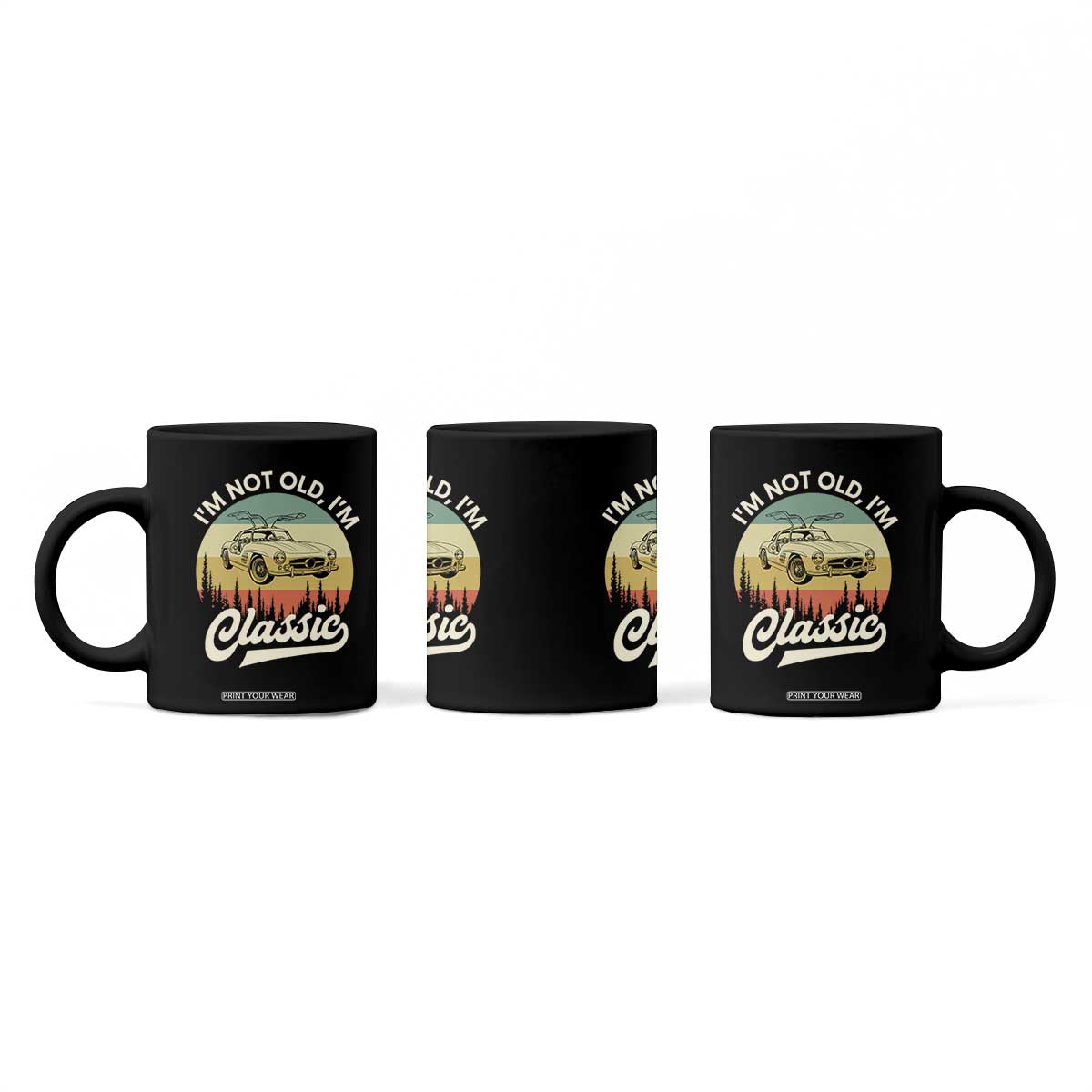 I'm Not Old I'm Classic Coffee Mug Retro Sports Car Euro Classic