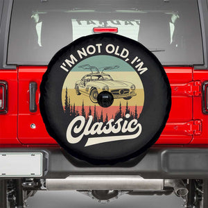 I'm Not Old I'm Classic Spare Tire Cover Retro Sports Car Euro Classic