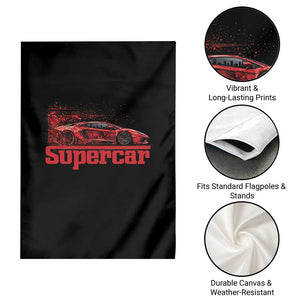 Supercar Exotic Italian Sports Car Graphic Garden Flag