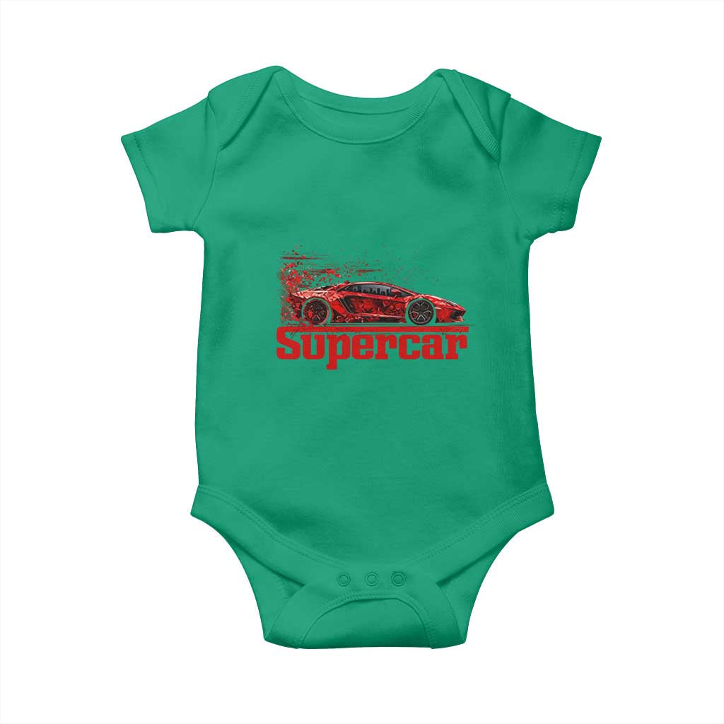 Supercar Exotic Italian Sports Car Graphic Baby Onesie