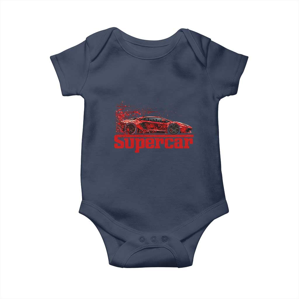 Supercar Exotic Italian Sports Car Graphic Baby Onesie