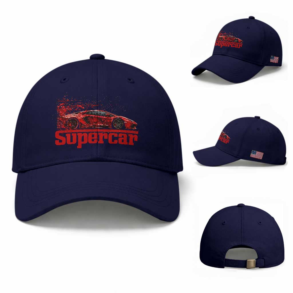 Supercar Exotic Italian Sports Car Graphic Baseball Cap
