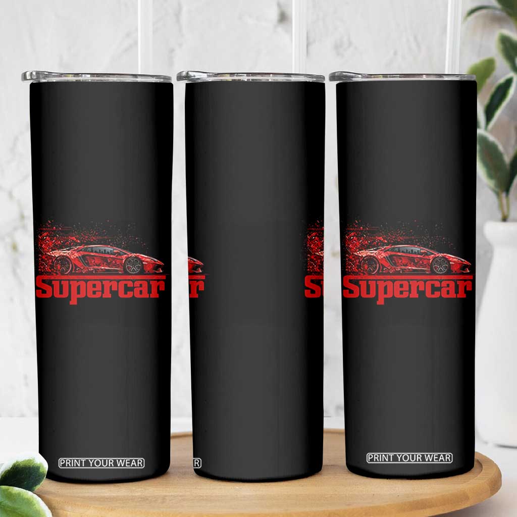 Supercar Exotic Italian Sports Car Graphic Skinny Tumbler