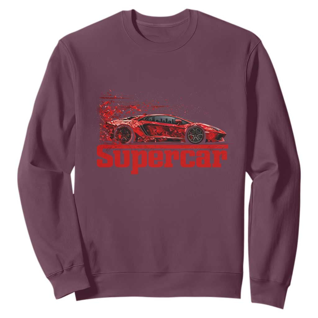 Supercar Exotic Italian Sports Car Graphic Sweatshirt