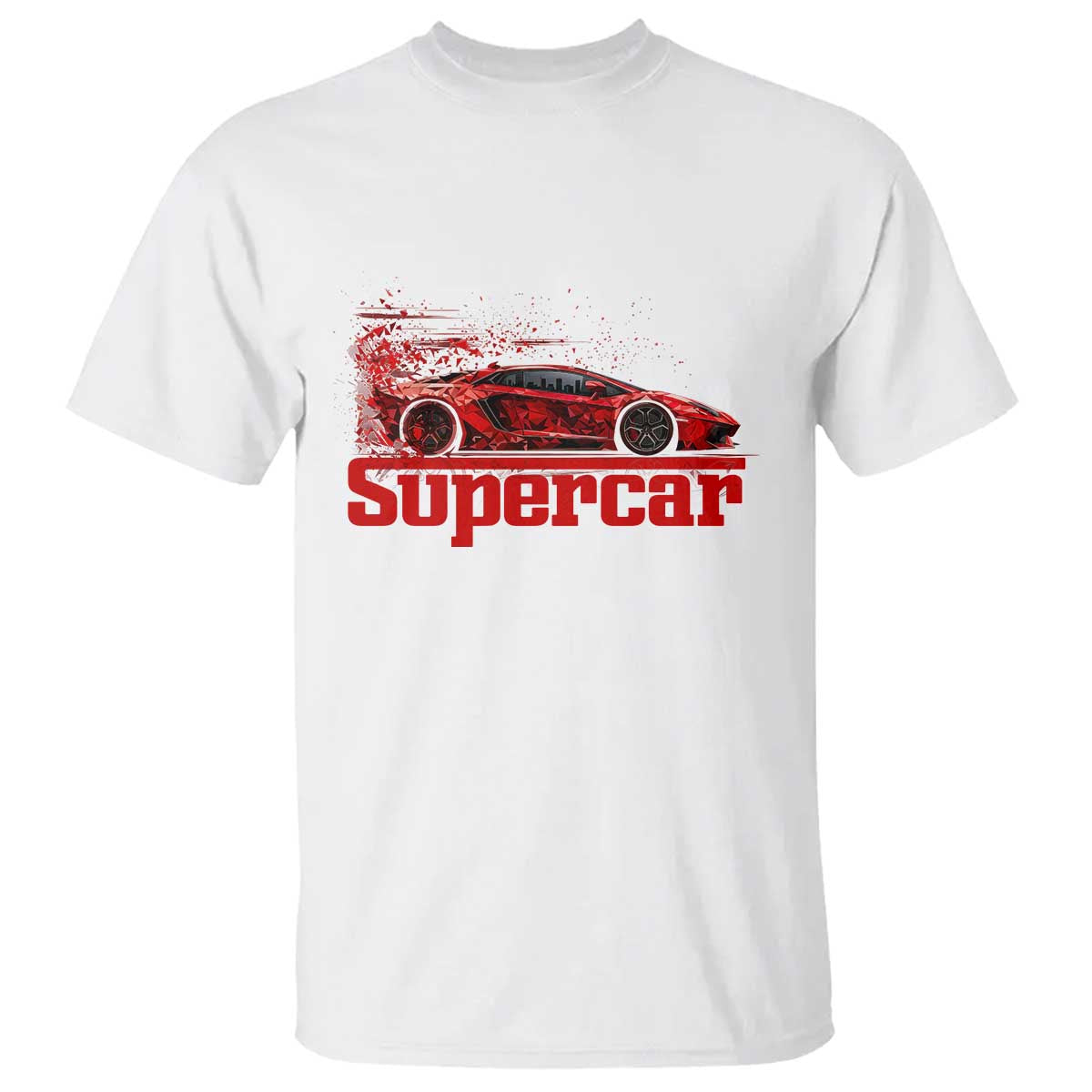 Supercar Exotic Italian Sports Car Graphic T Shirt