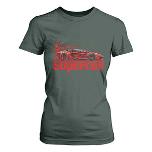 Supercar Exotic Italian Sports Car Graphic T Shirt For Women