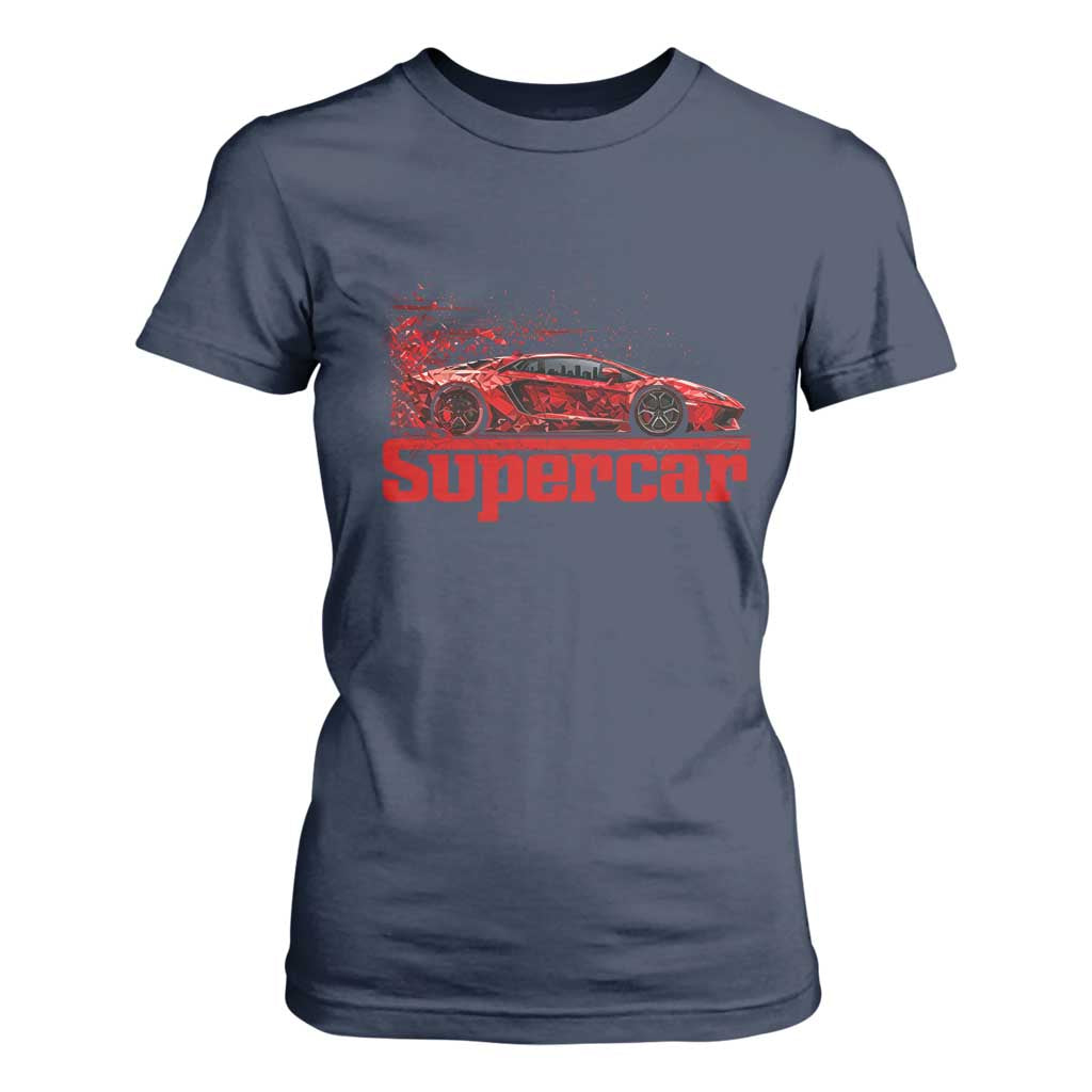 Supercar Exotic Italian Sports Car Graphic T Shirt For Women