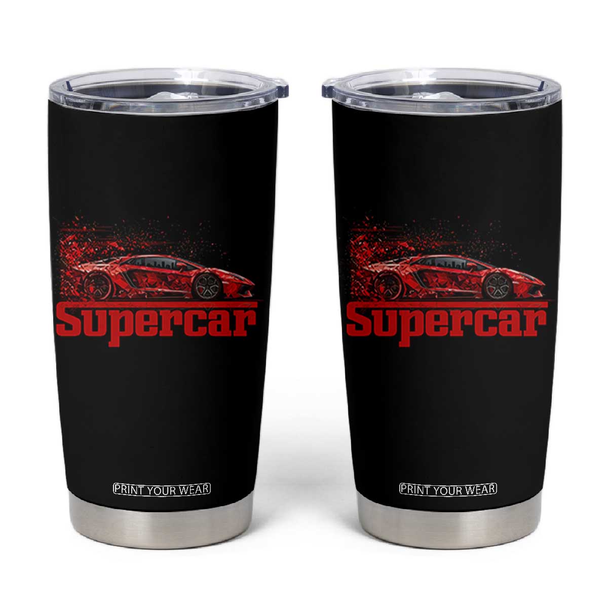 Supercar Exotic Italian Sports Car Graphic Tumbler Cup