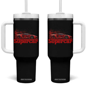 Supercar Exotic Italian Sports Car Graphic Tumbler With Handle