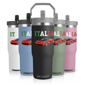 Fun Italian Exotic Supercar Flip Straw Tumbler