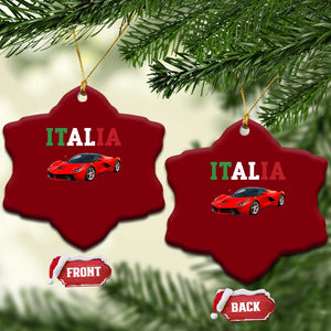 Fun Italian Exotic Supercar Ceramic Ornament