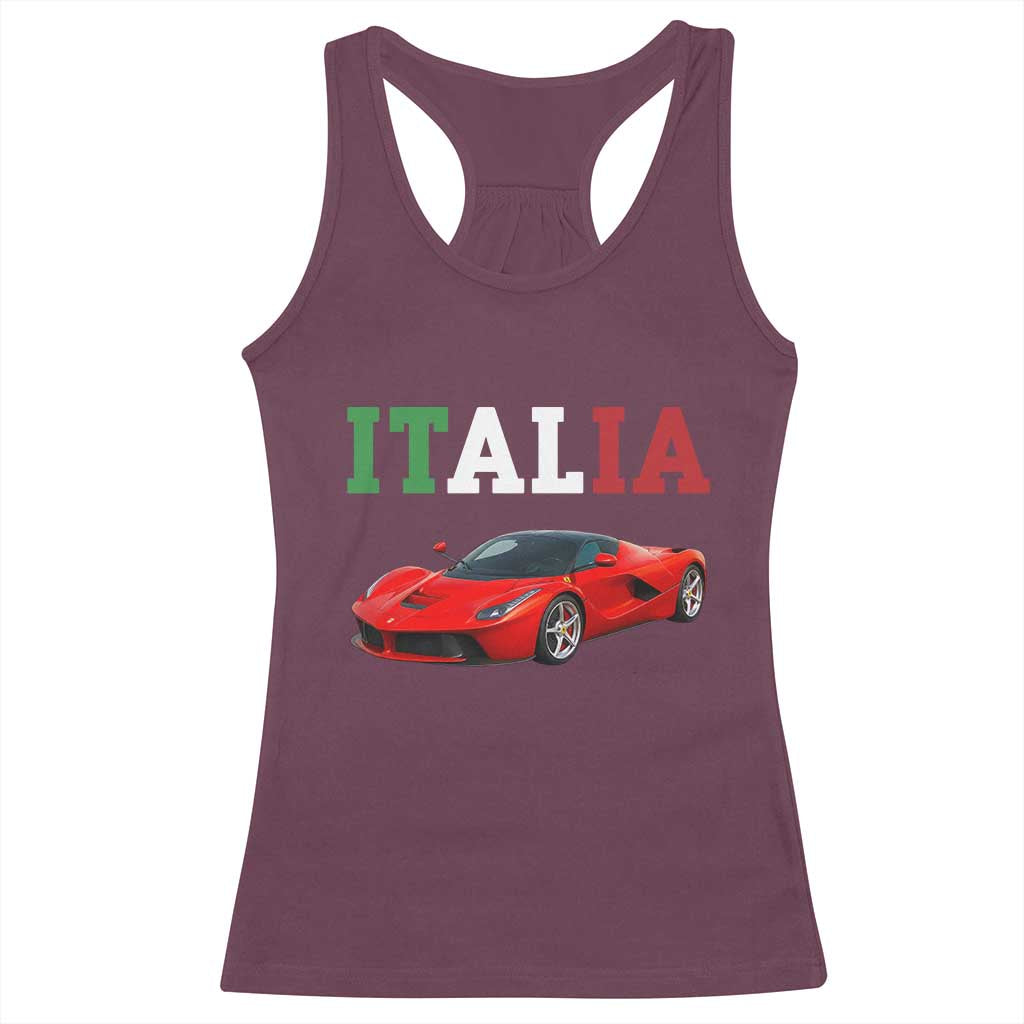Fun Italian Exotic Supercar Racerback Tank Top