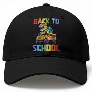 Bruh We Back Baseball Cap Funny Dinosaur Back To School Dinosaur