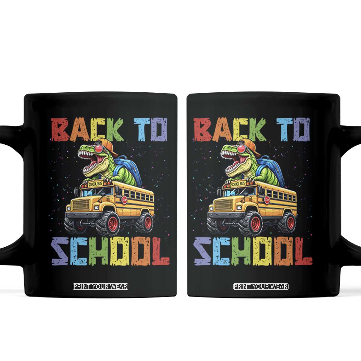 Bruh We Back Coffee Mug Funny Dinosaur Back To School Dinosaur