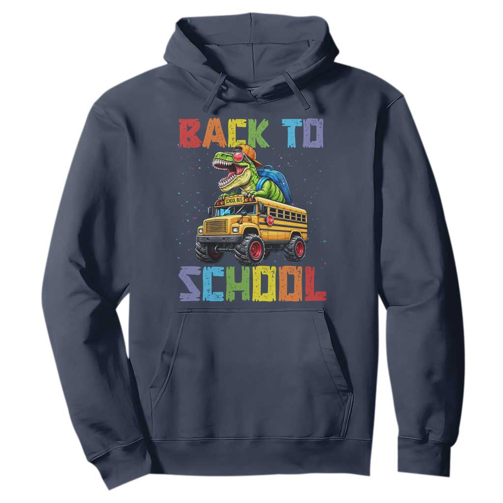 Bruh We Back Hoodie Funny Dinosaur Back To School Dinosaur
