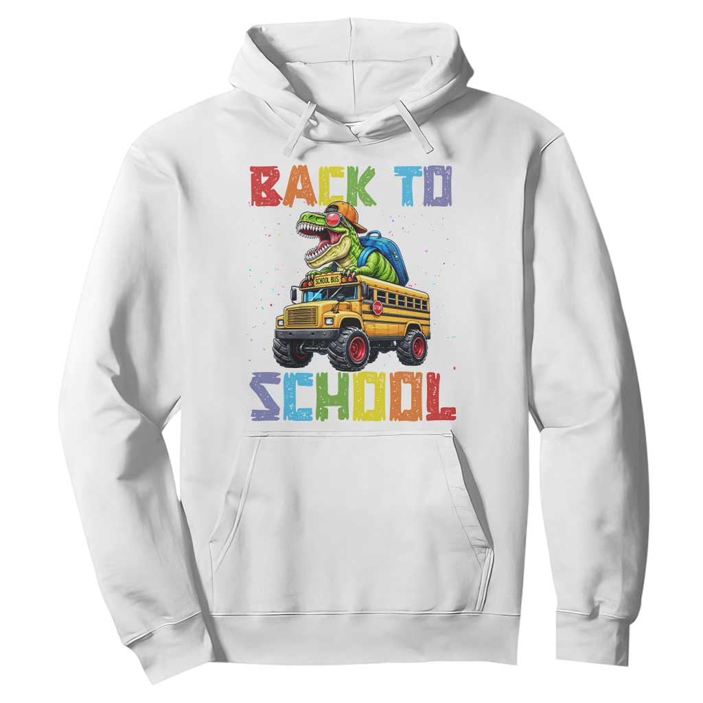 Bruh We Back Hoodie Funny Dinosaur Back To School Dinosaur