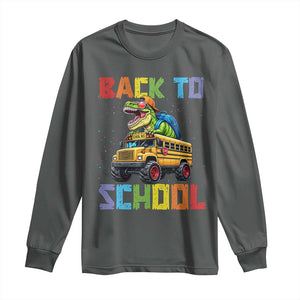 Bruh We Back Long Sleeve Shirt Funny Dinosaur Back To School Dinosaur